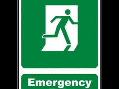 emergency exit sign